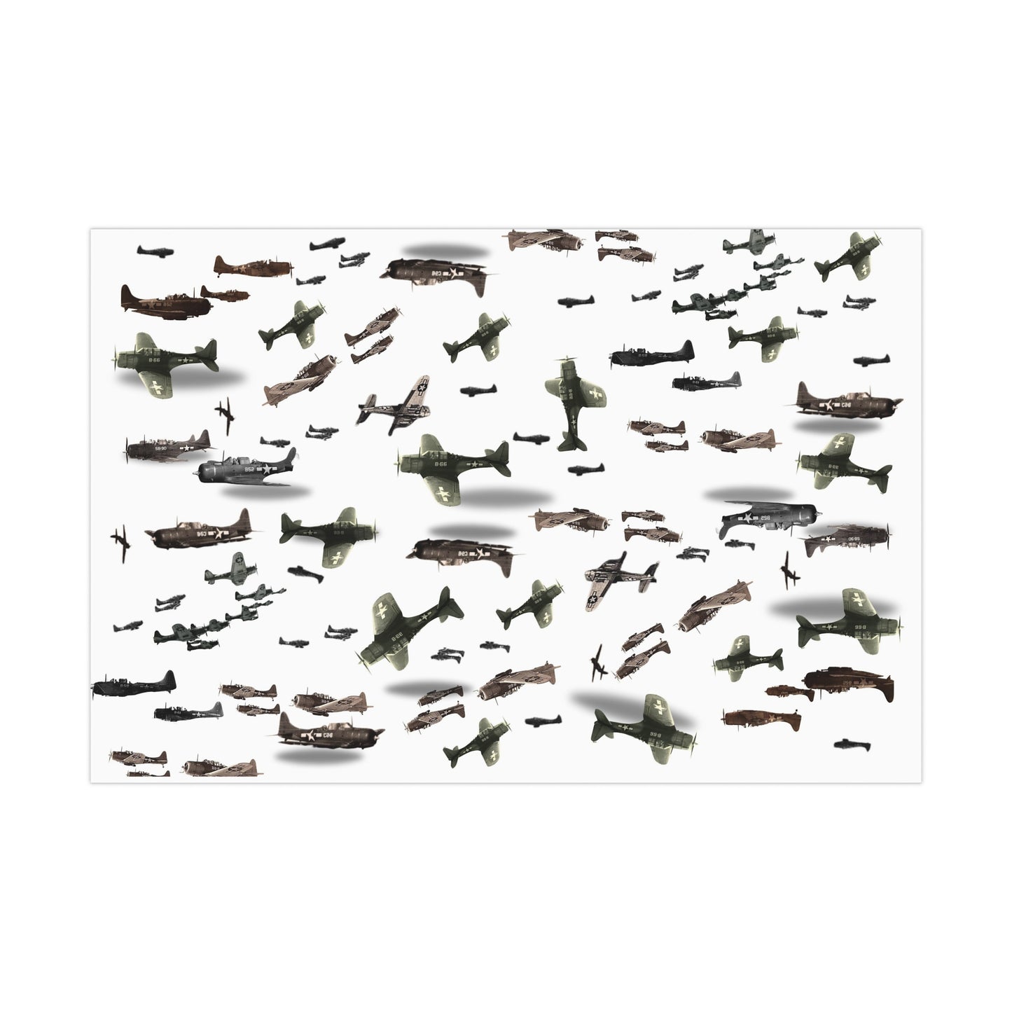 Vintage Airplane Gift Wrap Paper - Perfect for Aviation Enthusiasts and Special Occasions