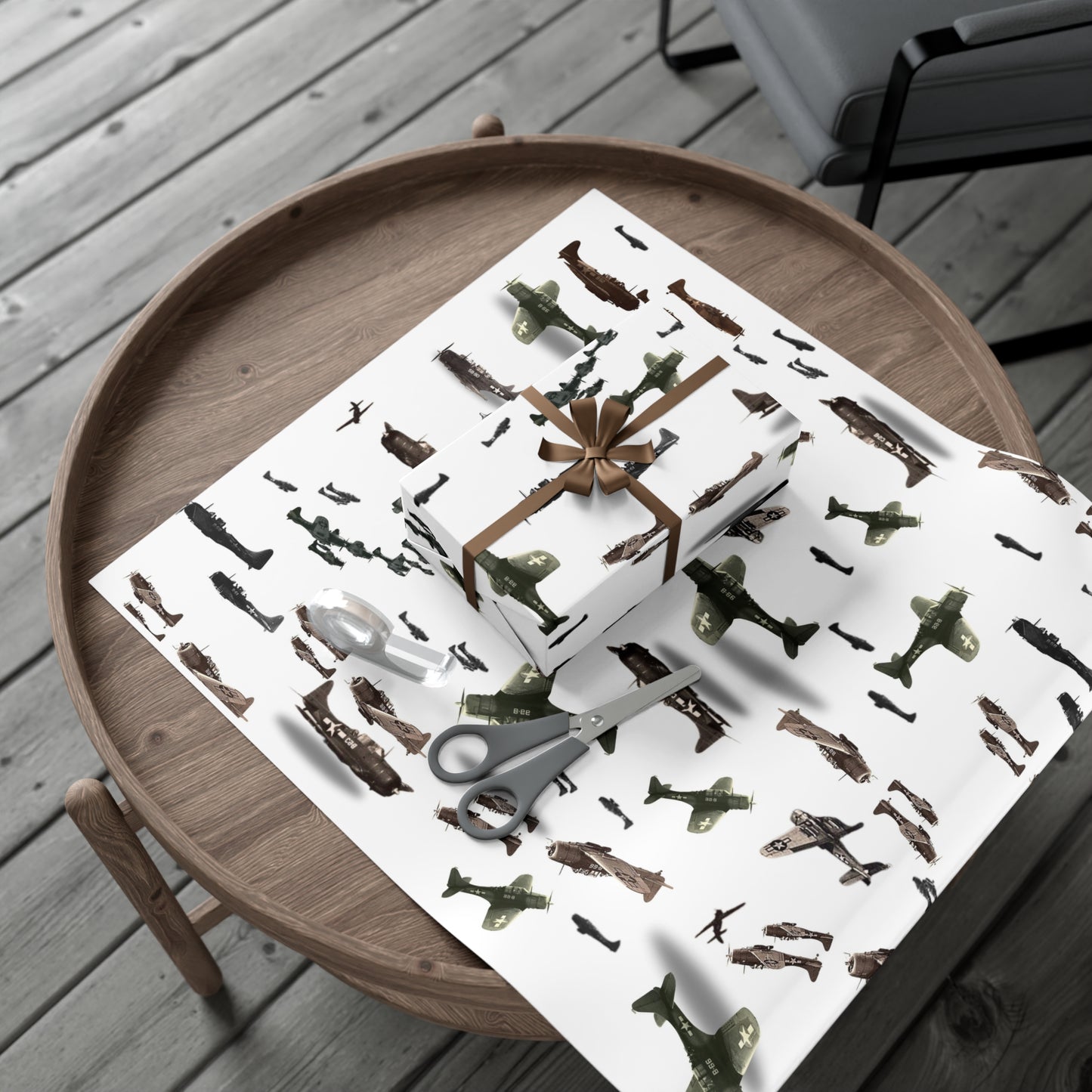 Vintage Airplane Gift Wrap Paper - Perfect for Aviation Enthusiasts and Special Occasions