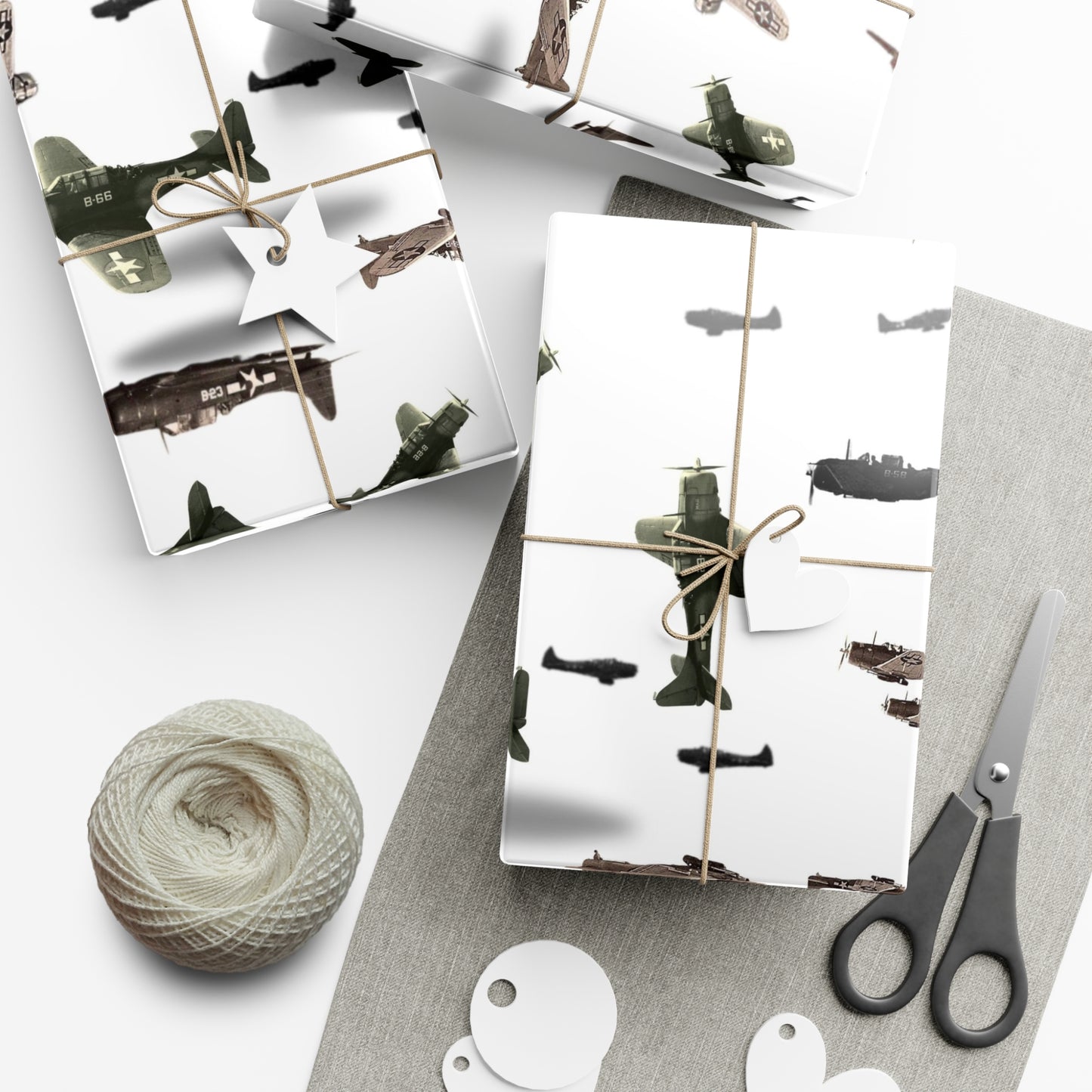 Vintage Airplane Gift Wrap Paper - Perfect for Aviation Enthusiasts and Special Occasions
